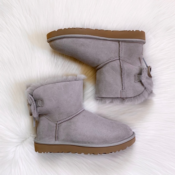 UGG Classic Double Bow Mini Goat Boots - Picture 5 of 8